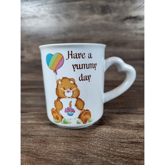American Greetings Other - Vtg 80s Care Bears Stoneware Coffee Mug Yummy Day American Greeting 1983 Retro
